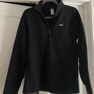 Black Patagonia Women's 1/4 Zip Pullover, Large